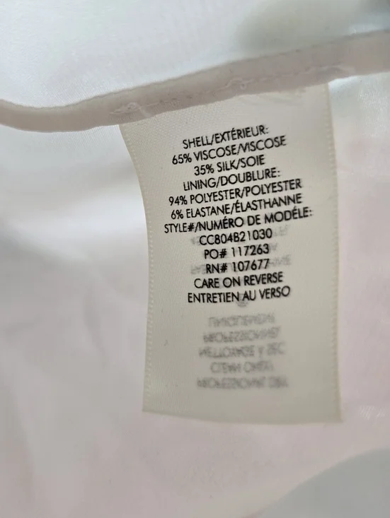 Alice + Olivia Trista Silk Blend Cross Front Blouson Top Floral Print Sz.M - Picture 6 of 8